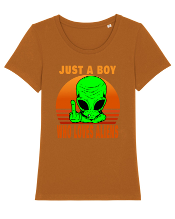 Just A Boy Who Loves Aliens Roasted Orange