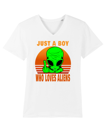 Just A Boy Who Loves Aliens White