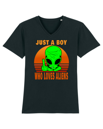 Just A Boy Who Loves Aliens Black