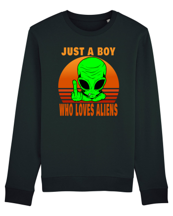 Just A Boy Who Loves Aliens Black