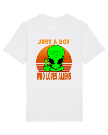 Just A Boy Who Loves Aliens White