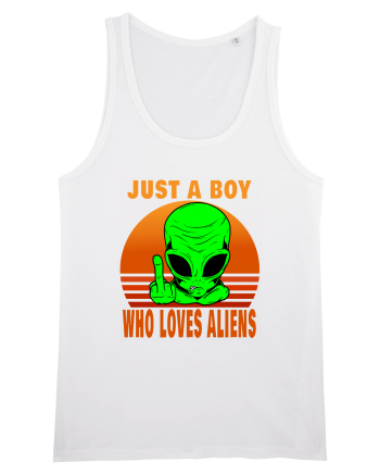 Just A Boy Who Loves Aliens White