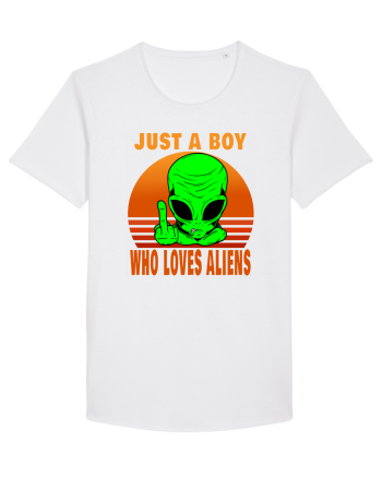 Just A Boy Who Loves Aliens White
