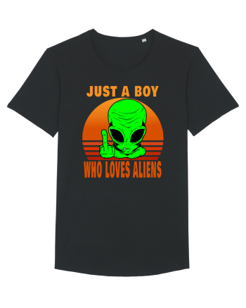 Just A Boy Who Loves Aliens Black
