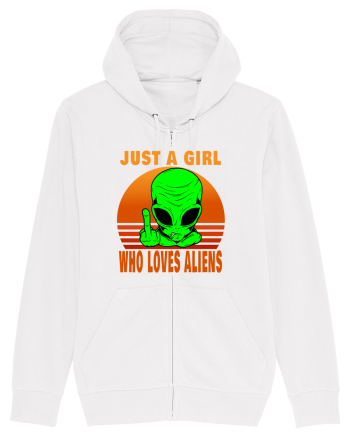 Just A Girl Who Loves Aliens White