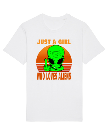 Just A Girl Who Loves Aliens White