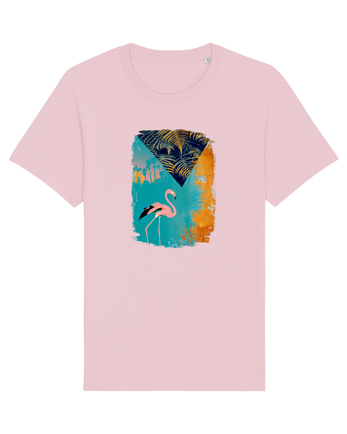 Tricou mânecă scurtă Unisex Rocker Cotton Pink