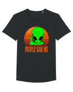 People Saw Me Tricou mânecă scurtă guler larg Bărbat Skater