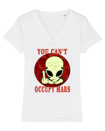 You Can't Occupy Mars Planet White