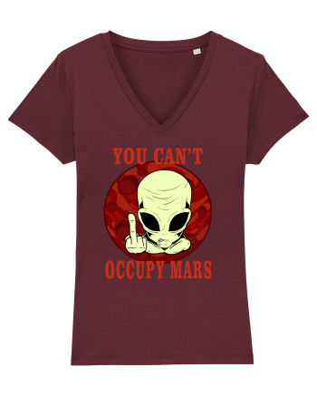 You Can't Occupy Mars Planet Burgundy