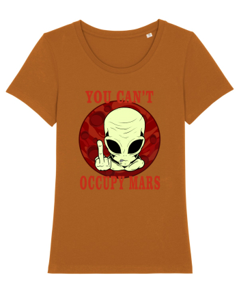 You Can't Occupy Mars Planet Roasted Orange