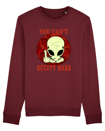 You Can't Occupy Mars Planet Burgundy