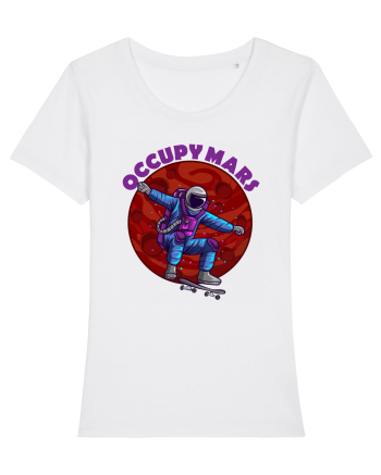 Astronaut Skater Occupy Mars White