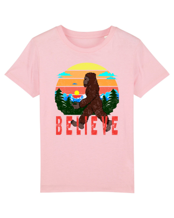 Believe Bigfoot Retro Cotton Pink