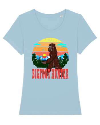 Bigfoot Hunter Grunge Style Sky Blue