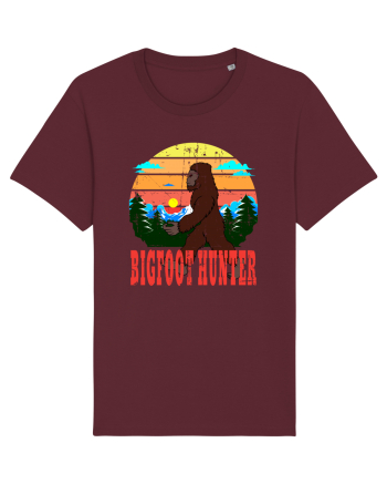 Bigfoot Hunter Grunge Style Burgundy