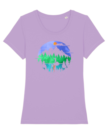 La Pescuit de Păstrăv Noaptea pe Lac Lavender Dawn