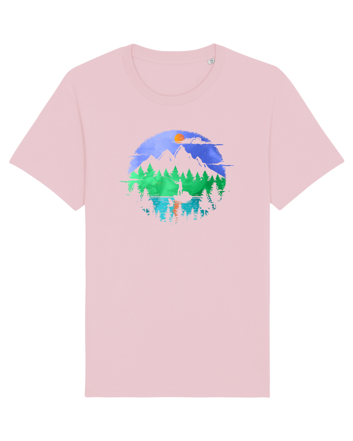 Tricou mânecă scurtă Unisex Rocker Cotton Pink