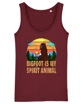 Bigfoot Is My Spirit Animal Burgundy