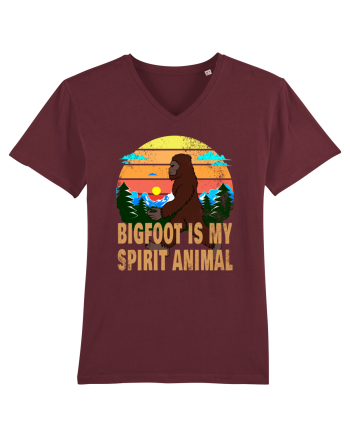 Bigfoot Is My Spirit Animal Burgundy