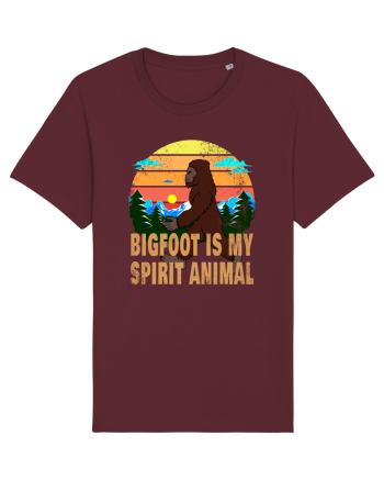 Bigfoot Is My Spirit Animal Burgundy