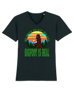 Bigfoot Is Real He Tried To Eat My Ass Grunge Tricou mânecă scurtă guler V Bărbat Presenter