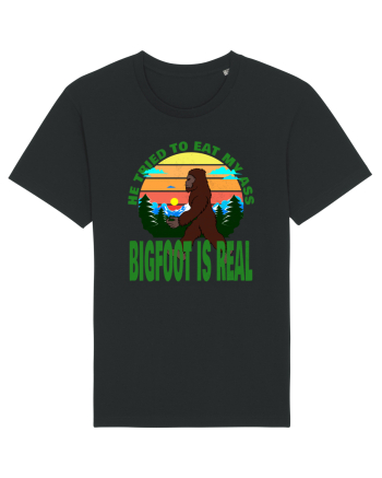 Bigfoot Is Real He Tried To Eat My Ass Grunge Black