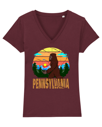 Bigfoot Pennsylvania Vintage Burgundy