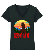 Bigfoot Saw Me Tricou mânecă scurtă guler V Damă Evoker