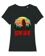 Bigfoot Saw Me Tricou mânecă scurtă guler larg fitted Damă Expresser