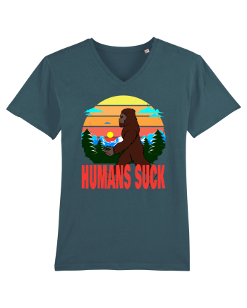 Humans Suck Retro Bigfoot Stargazer