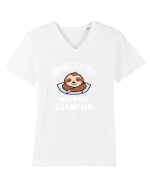 Leneșul - Campionul Mondial al Somnului Tricou mânecă scurtă guler V Bărbat Presenter