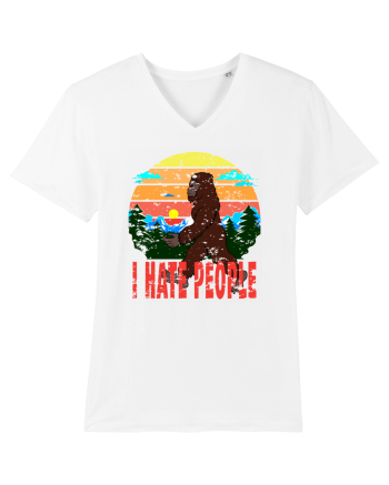 I Hate People Vintage Bigfoot White