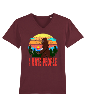 I Hate People Vintage Bigfoot Burgundy
