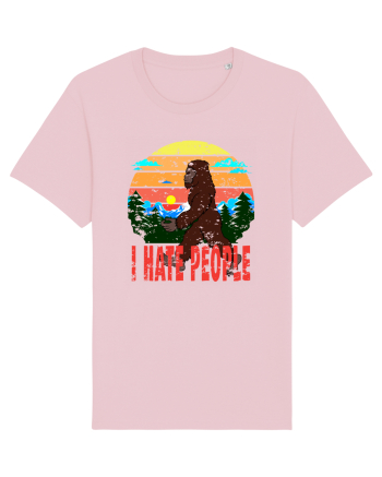 I Hate People Vintage Bigfoot Cotton Pink
