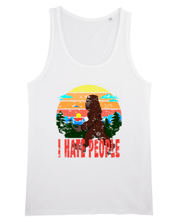 I Hate People Vintage Bigfoot White