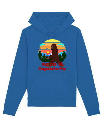 Keep It Squatchy Retro Bigfoot Royal Blue