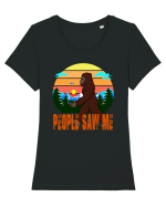 People Saw Me Tricou mânecă scurtă guler larg fitted Damă Expresser