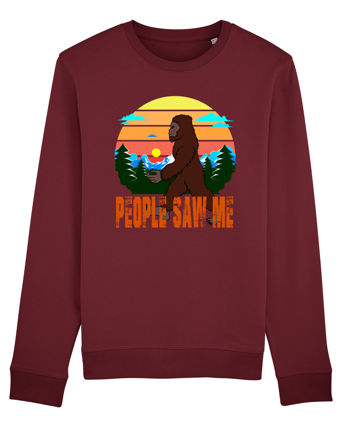 Bluză mânecă lungă Unisex Rise Burgundy