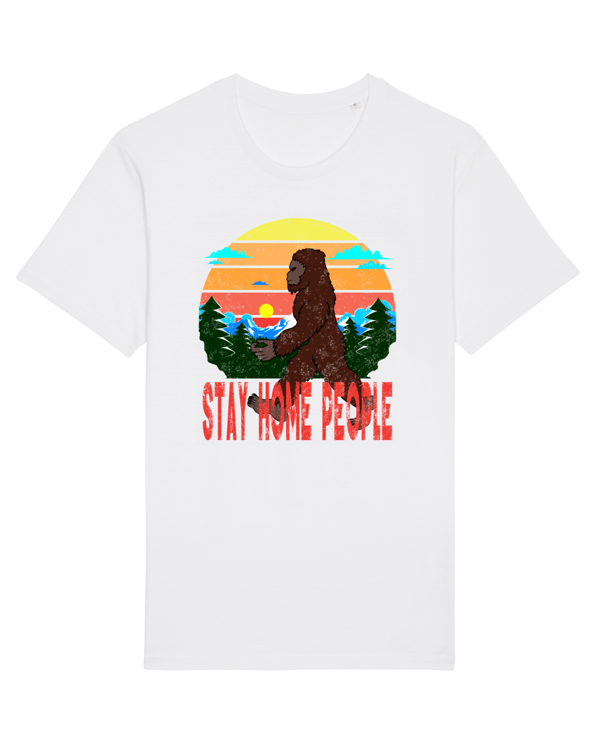 Tricou mânecă scurtă Unisex Rocker White