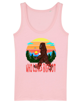 Who Loves Bigfoot Cotton Pink