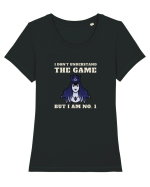 Nu Ințeleg Jocul, Dar Eu Eunt Nr.1, jocul Tau Tricou mânecă scurtă guler larg fitted Damă Expresser
