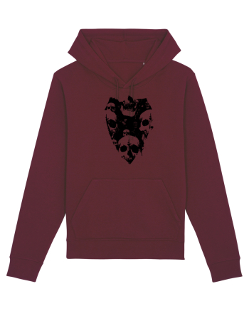 Skull Shield Burgundy