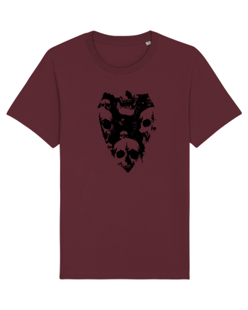 Skull Shield Burgundy