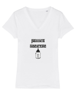 palinca addicted Tricou mânecă scurtă guler V Damă Evoker