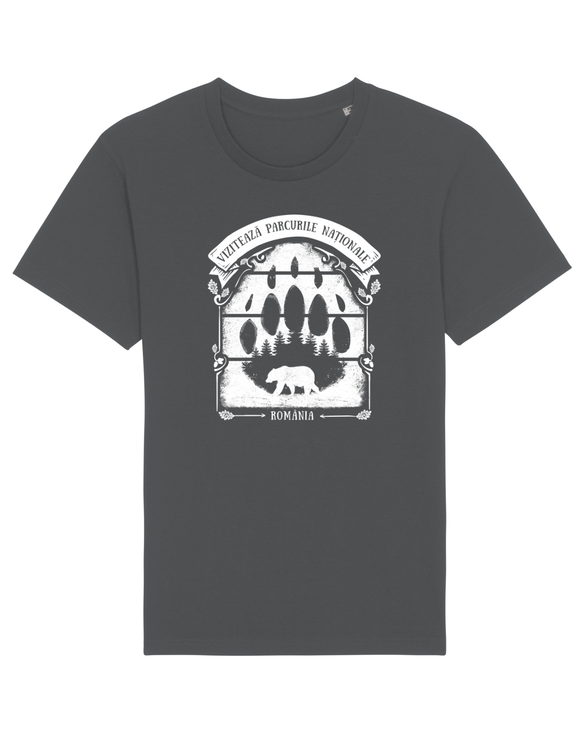 Tricou mânecă scurtă Unisex Rocker Anthracite