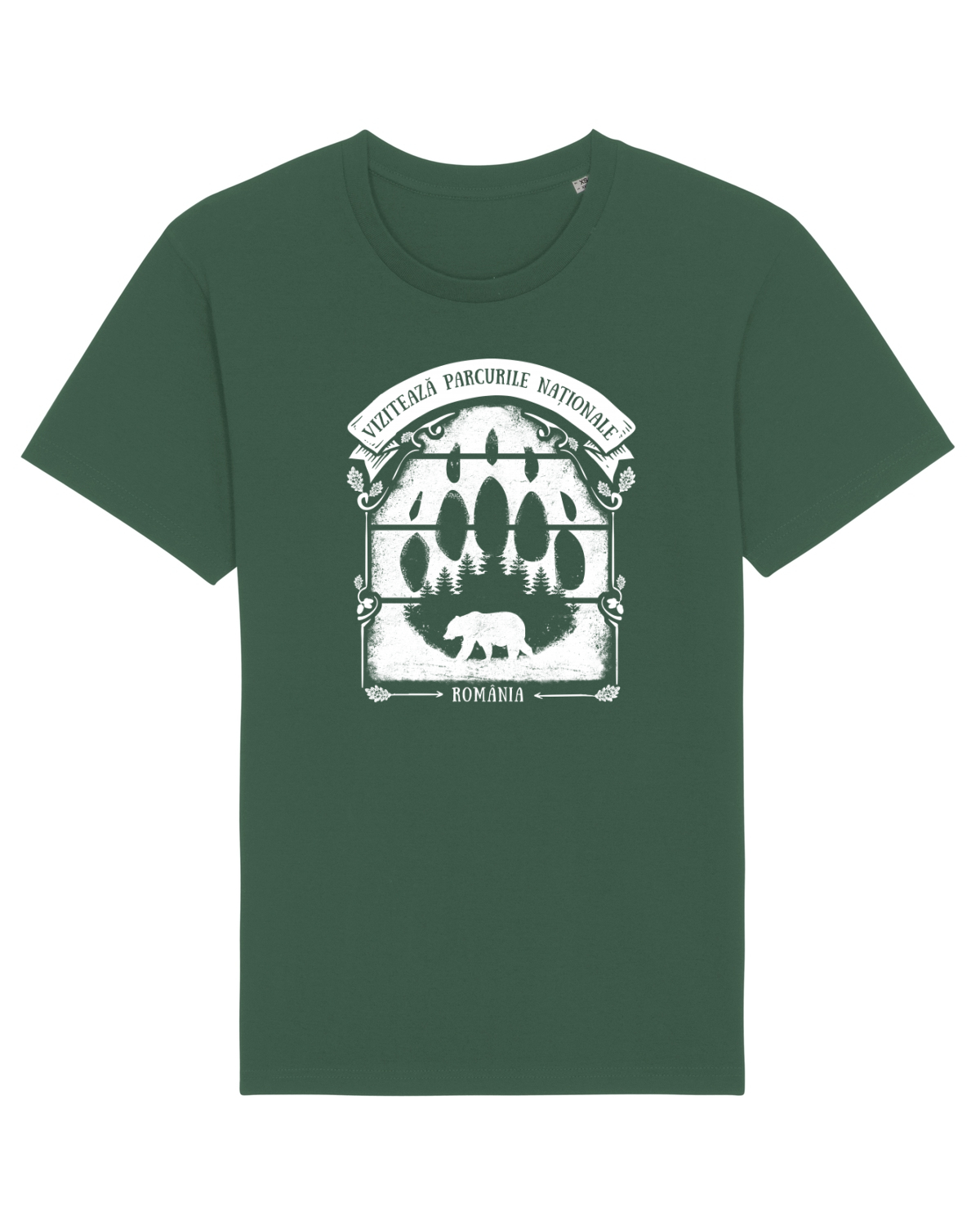 Tricou mânecă scurtă Unisex Rocker Bottle Green