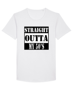 Straight Outta My 50s Tricou mânecă scurtă guler larg Bărbat Skater