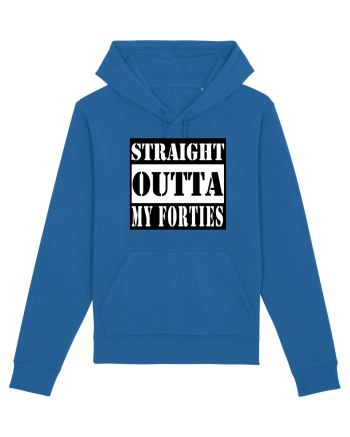 Straight Outta My Forties Royal Blue
