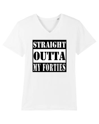 Straight Outta My Forties White